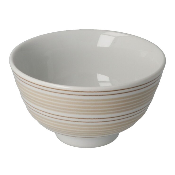 Minoyaki 日本製美濃燒飯碗 8件組 線條