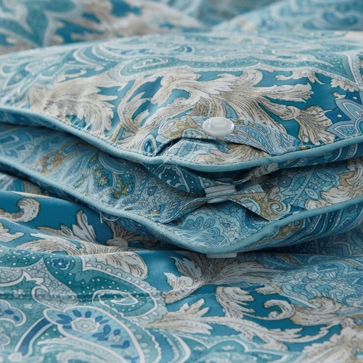 Hotel Grand 雙人白鵝絨可水洗子母被 180公分 X 210公分 藍