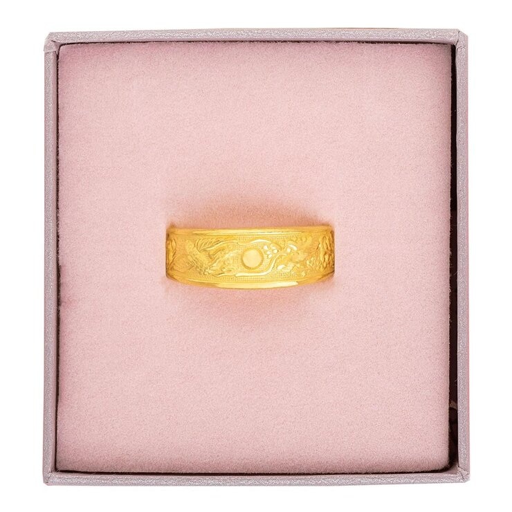 24K黃金戒指 大肚龍鳳 200厘