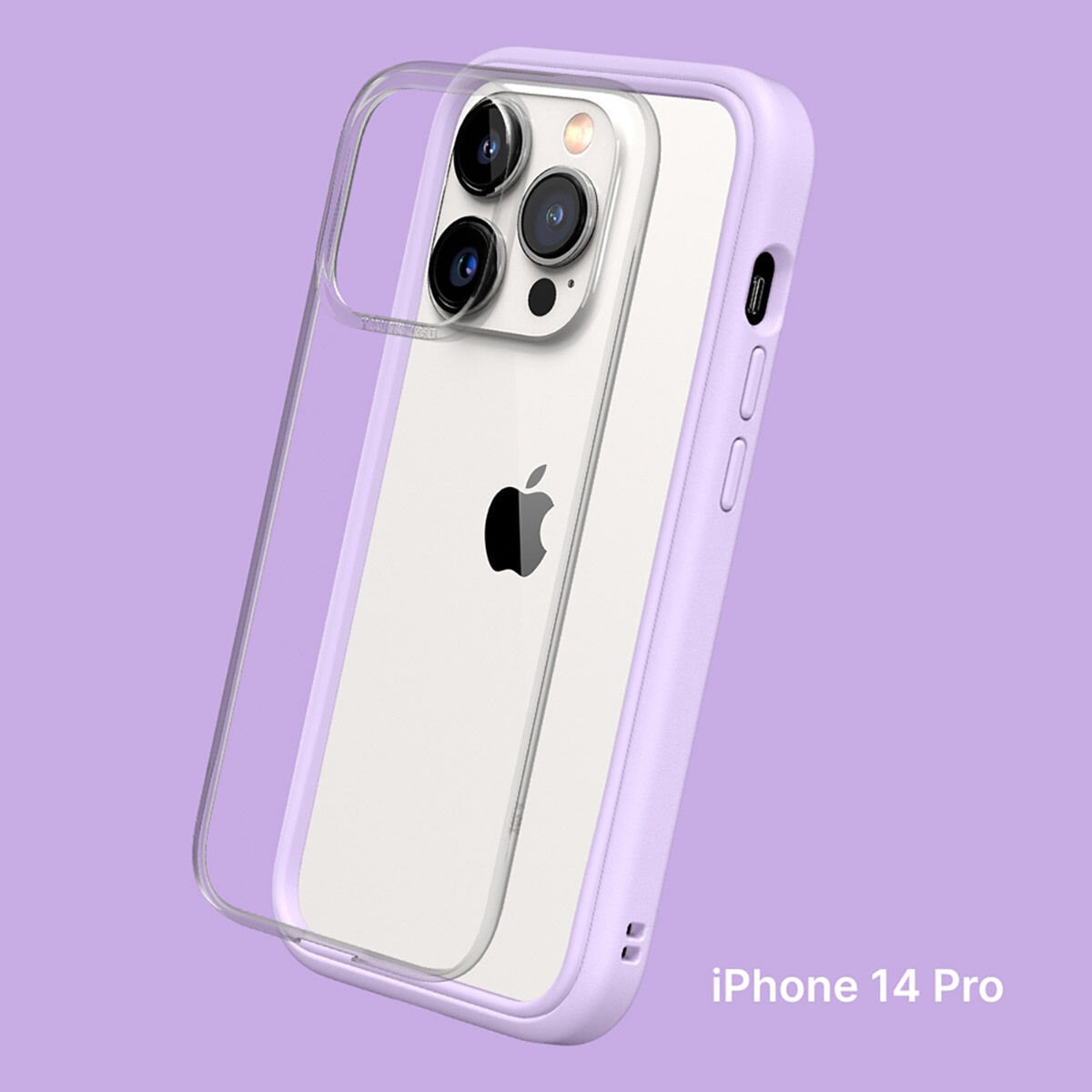 犀牛盾 iPhone 14 Pro MOD NX 防摔手機殼 + 9H 3D滿版螢幕玻璃保護貼 紫羅蘭