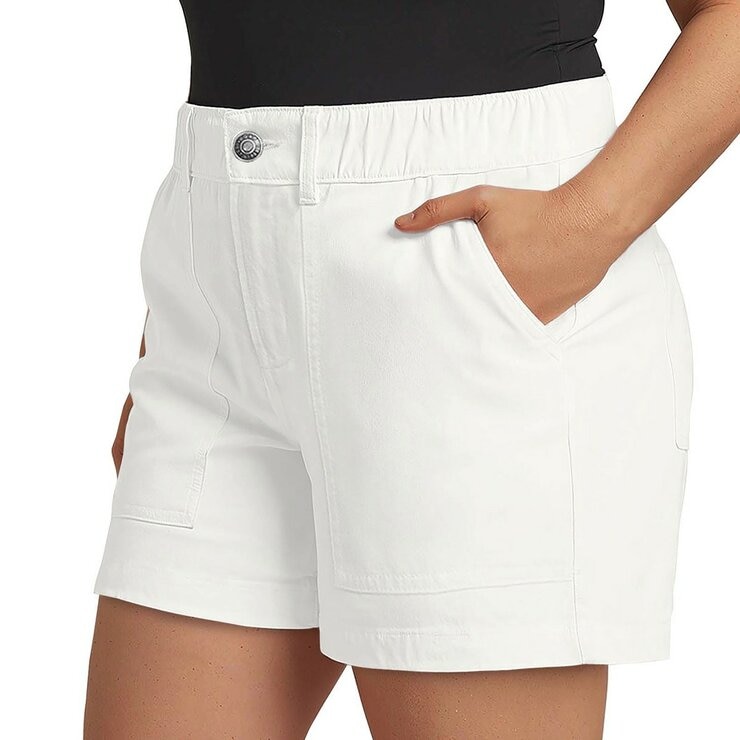 GAP 女鬆緊腰短褲 白