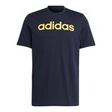 Adidas 男 Essentials Logo 短袖上衣 深藍