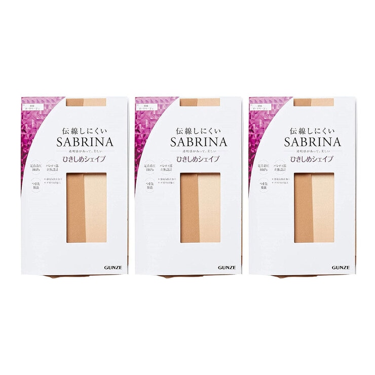 Sabrina 女防靜電褲襪三入組 膚色