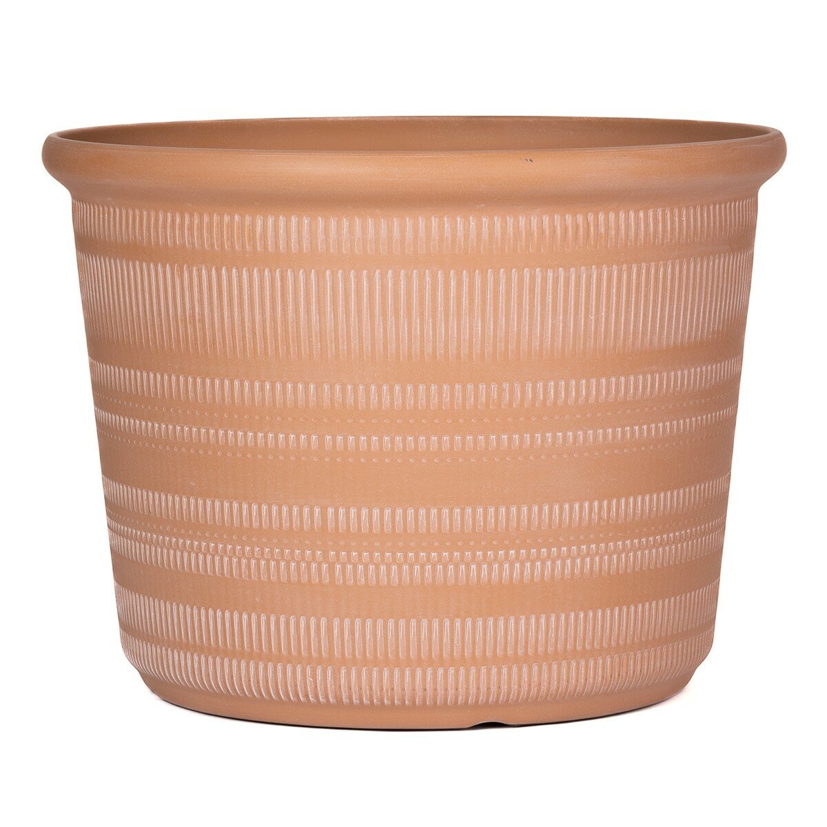 塑膠花盆 3件組 橘色