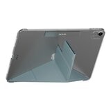 MAGEASY Facet 全方位支架透明背蓋保護套 適用於 2024 iPad Air 11吋 2025 M3 / 2024 M2 寧靜藍