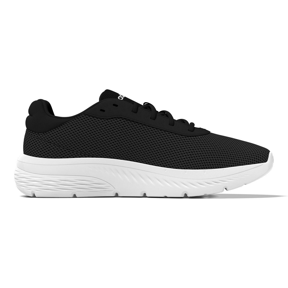 Adidas 男休閒跑鞋 白