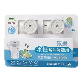 鱷魚 水性液體電蚊香 X6入 + 智能定時電蚊香器 X2入