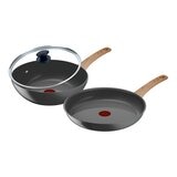Tefal 法國特福 綠生活系列陶瓷不沾鍋具 含玻璃上蓋 3件組 Tefal 法國特福 綠生活系列陶瓷不沾鍋具 含玻璃上蓋 3件組