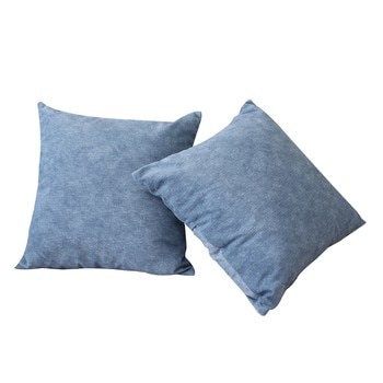 CASA嚴選素柔大抱枕 2 入 60 x 60 公分 - 藍 CASA嚴選素柔大抱枕 2 入 60 x 60 公分 - 藍