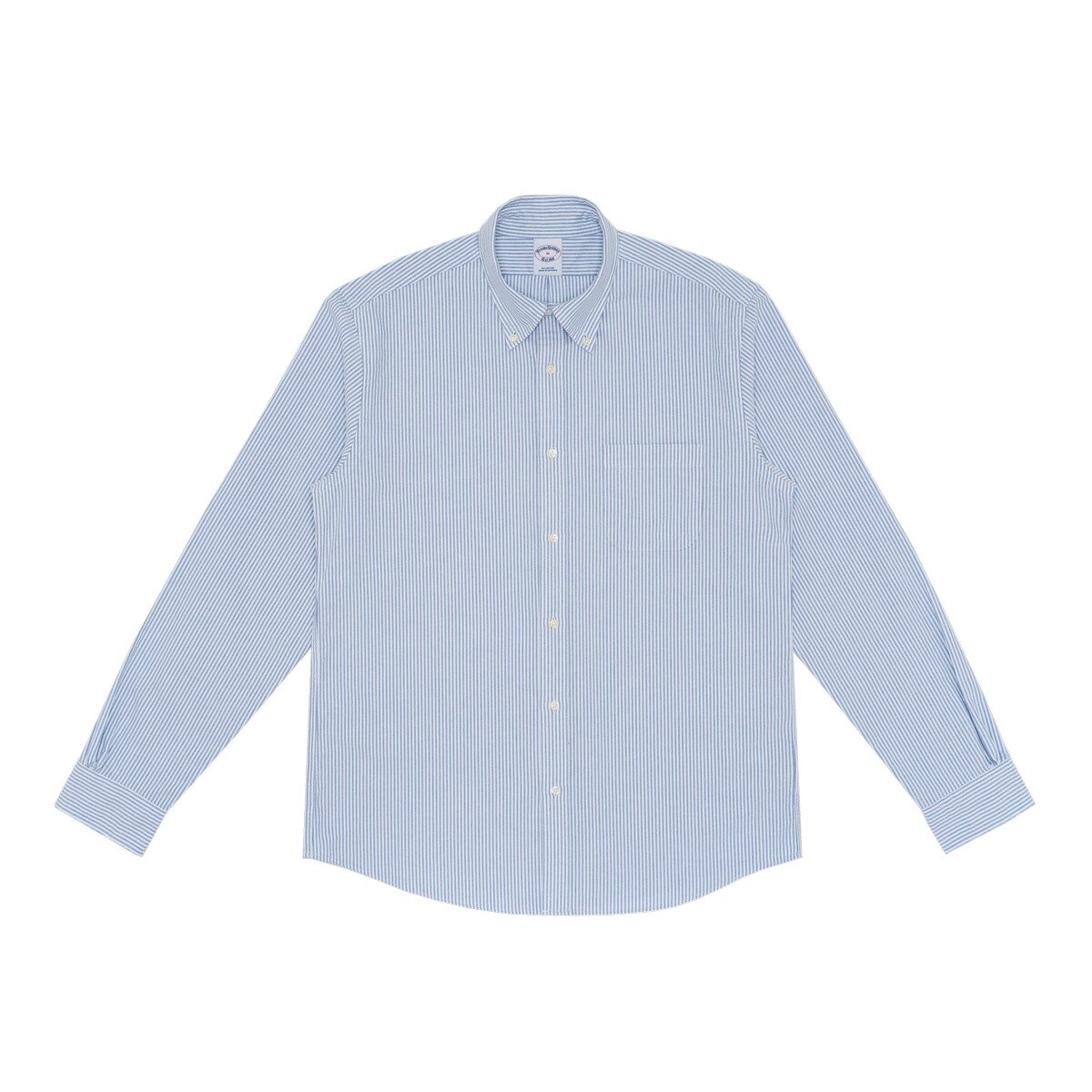 Brooks Brothers 男長袖襯衫 藍色條紋 XL