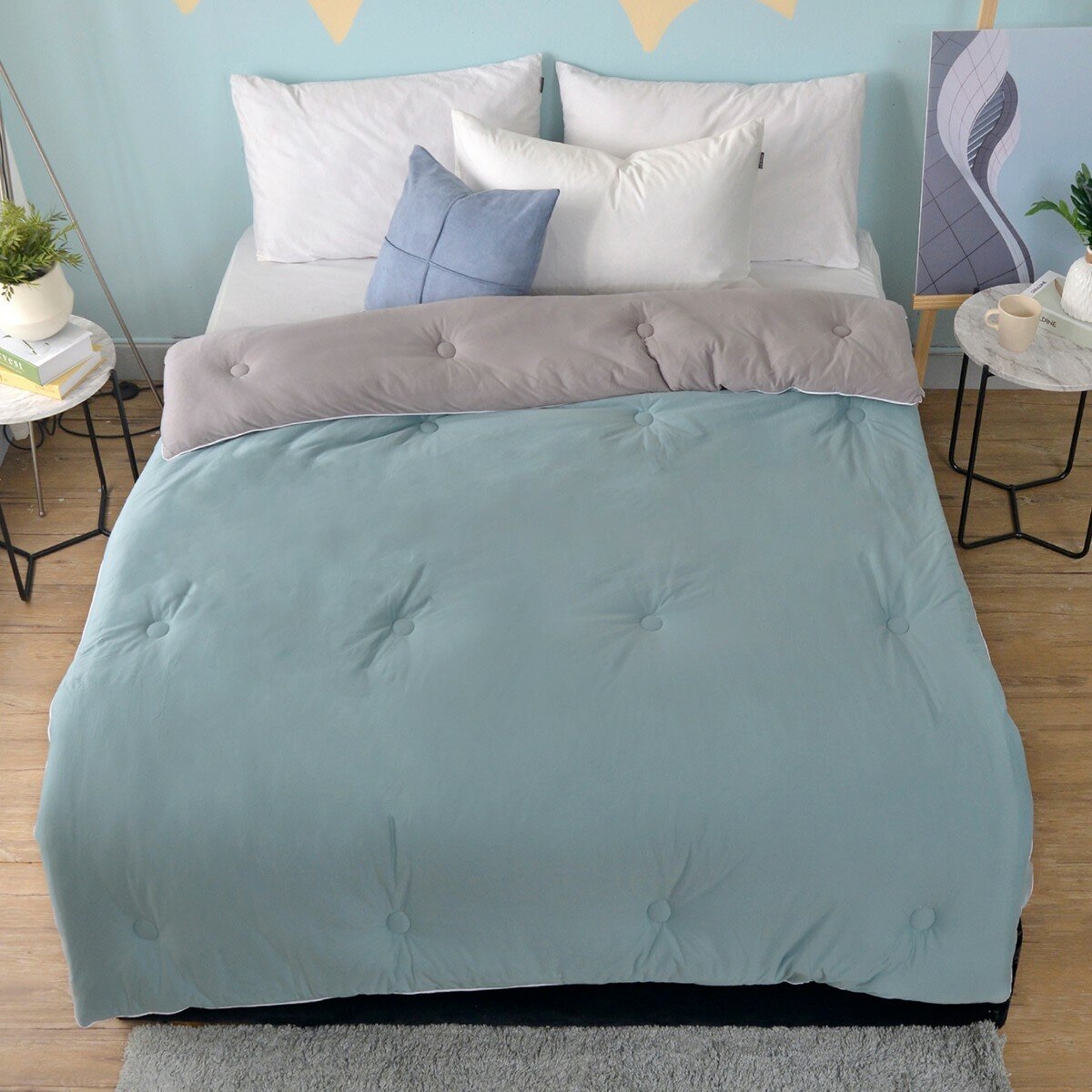 La Belle 雙人可水洗針織雲朵抱抱被 180公分 X 210公分 綠 La Belle 雙人可水洗針織雲朵抱抱被 180公分 X 210公分 綠