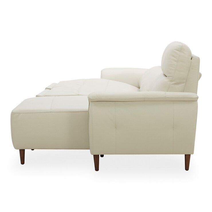 Aiden & Ivy 牛皮電動L型沙發 右