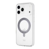 MONOCOZZI ESSENTIALS Crystal 磁吸360旋轉支架不發黃透明防摔保護殼(相機按鍵)+2.5D滿版高透耐保護貼組合 iPhone 17 Pro