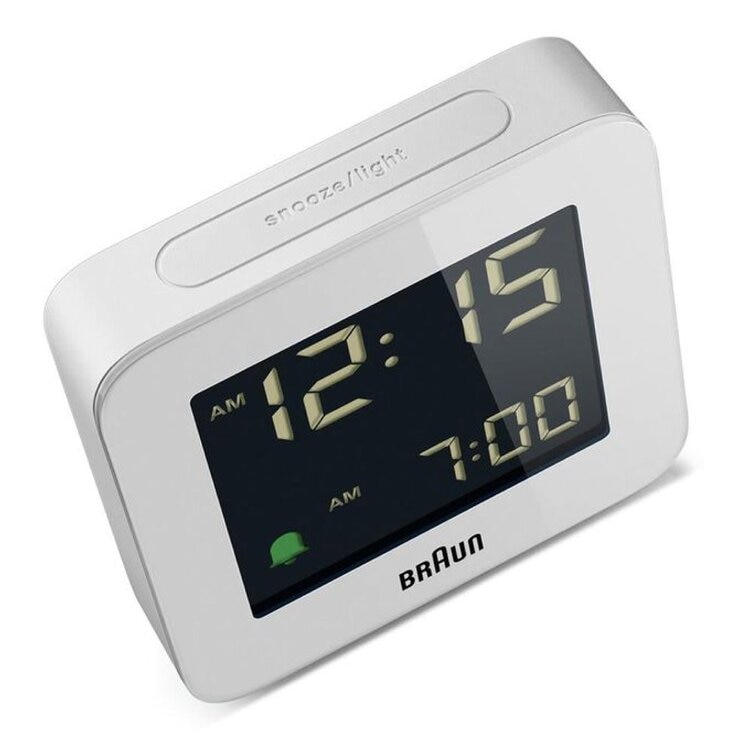 德國百靈 數位鬧鐘 白 #BC09W