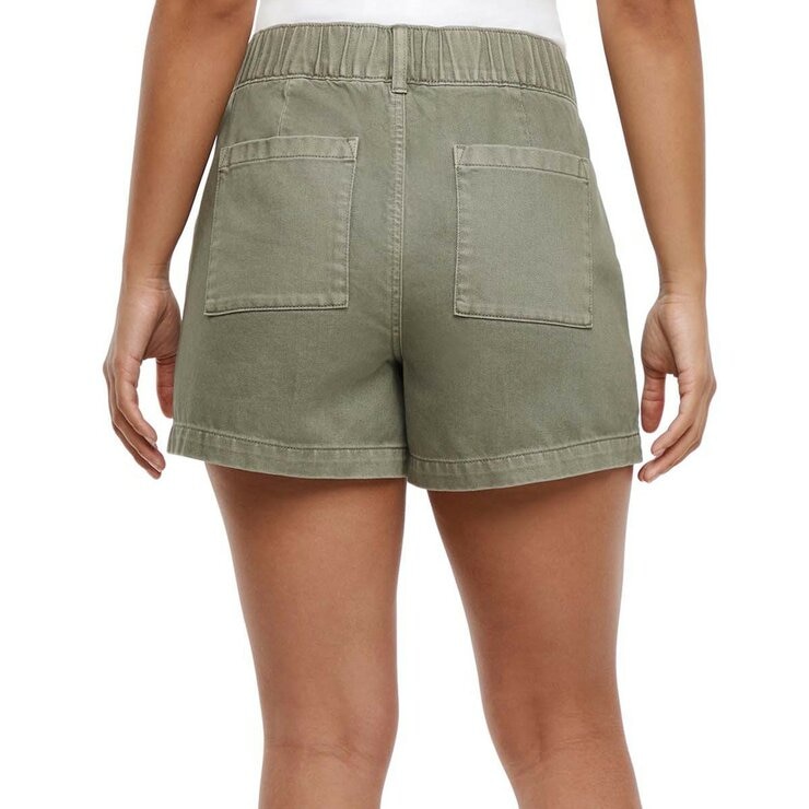 GAP 女鬆緊腰短褲 綠