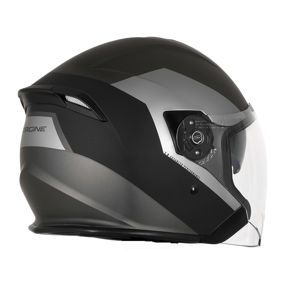 Origine Palio 2.0 3/4 雙鏡片防護頭盔 消光鈦金黑 L
