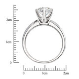 1.5 克拉 18K白K金 圓形鑽石戒指 VS1/H