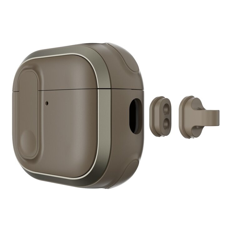 MAGEASY Odyssey 抗衝擊磁扣手繩耳機殼 AirPods 4 金屬沙 MAGEASY Odyssey 抗衝擊磁扣手繩耳機殼 AirPods 4 金屬沙