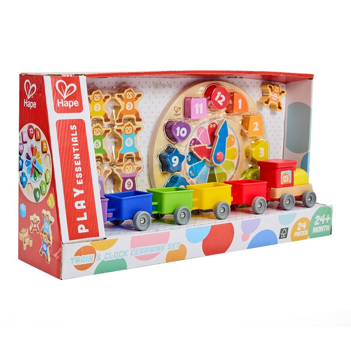 Hape 快樂時鐘和數字火車 / 2歲以上 Hape 快樂時鐘和數字火車 / 2歲以上