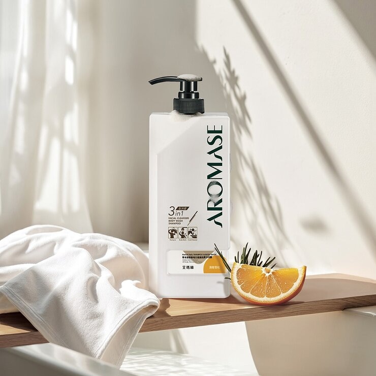 Aromase Herbal Daily Shampoo & Body Wash 1000 ml Citrus & Cedarwood