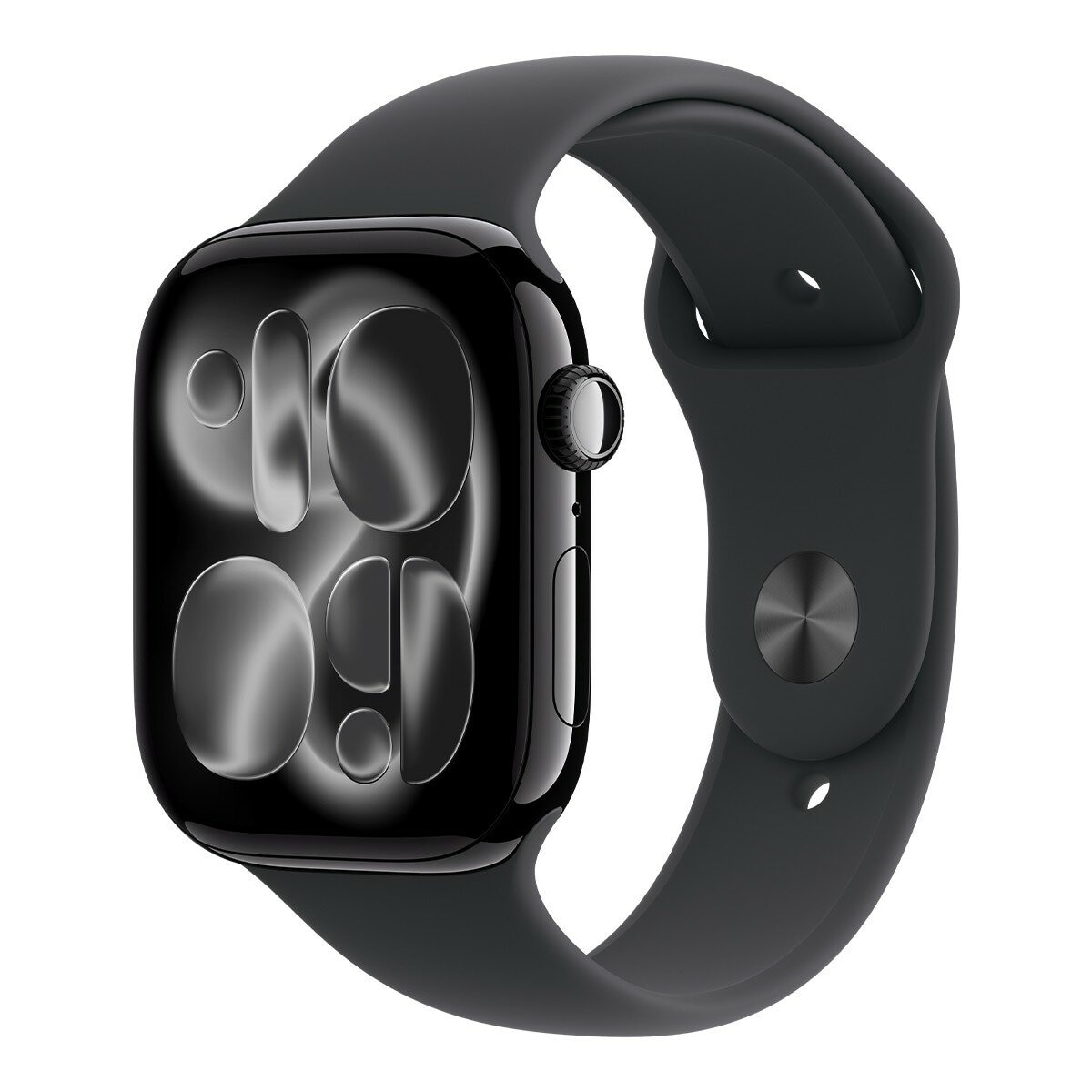 Apple Watch Series 11 GPS + 行動網路 46公釐 曜石黑色鋁金屬錶殼 附黑色運動型錶帶 M/L