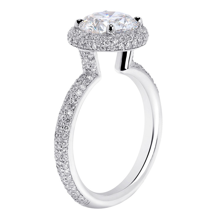 2.75克拉 鉑金圓形鑽石戒指 VS2/I