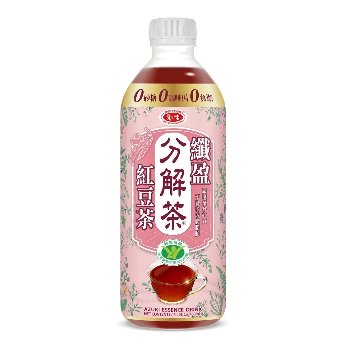 愛之味 纖盈紅豆分解茶 450毫升 X 24入