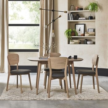 Bentley Designs 橡木餐桌椅 5件組