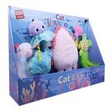 Gigwi 海洋風寵物貓玩具 4 入組 Gigwi 海洋風寵物貓玩具 4 入組