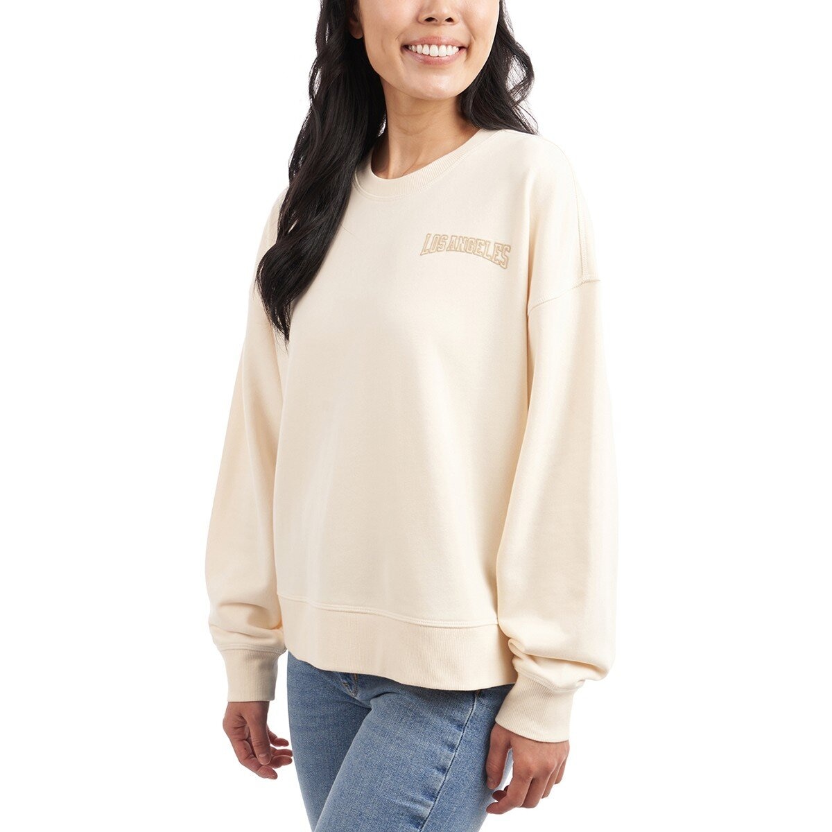 Lukka Lux 女圓領長袖上衣 米白