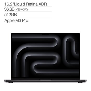 Apple MacBook Pro 16吋 搭配 M3 Pro 晶片 12 核心 CPU 18 核心 GPU 36GB 記憶體 512GB SSD