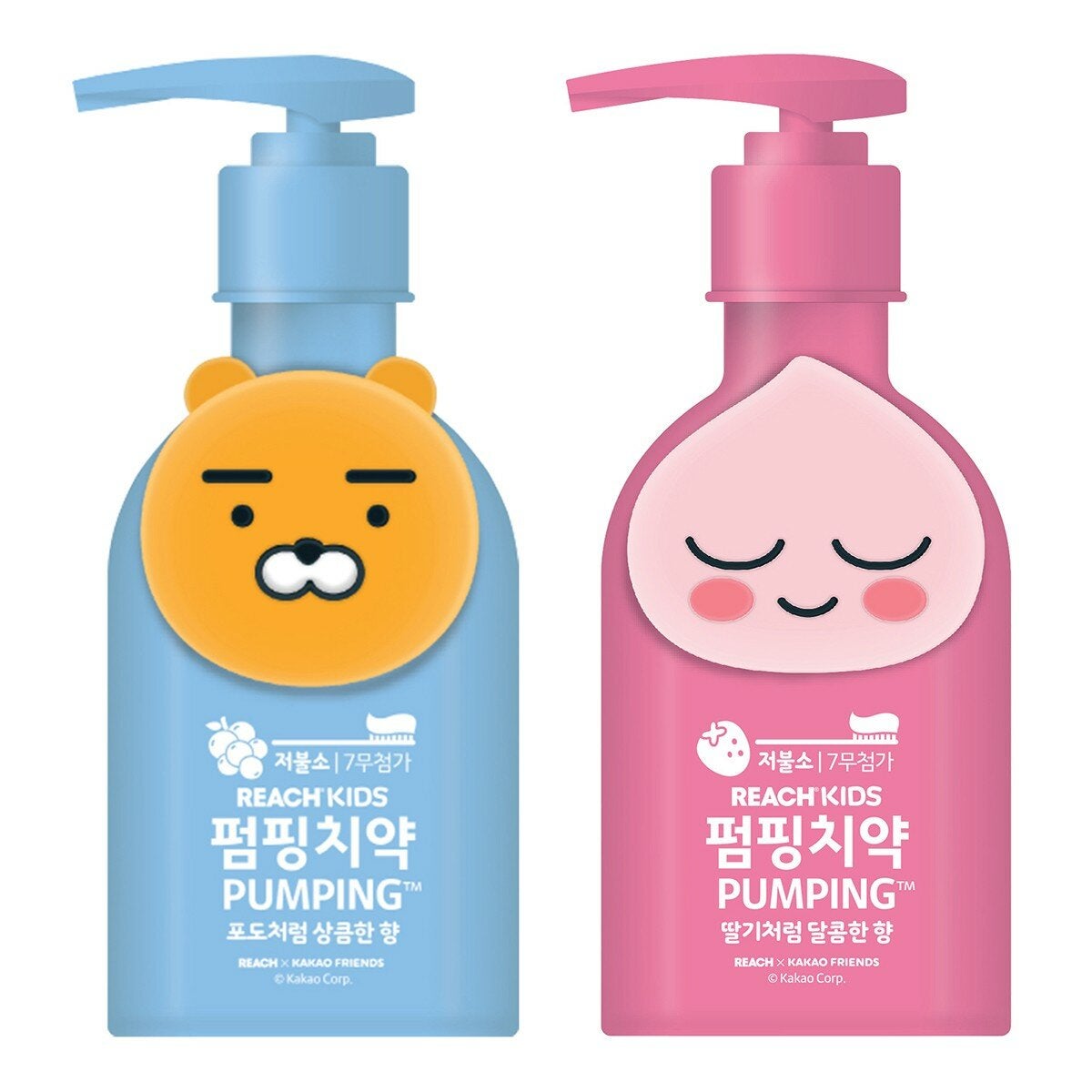 麗奇 X Kakao Friends 按壓式兒童牙膏 160公克 X 2入 麗奇 X Kakao Friends 按壓式兒童牙膏 160公克 X 2入