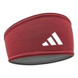 Adidas 雙面高彈性吸汗頭帶 煙燻紅