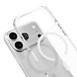 MAGEASY Bright M 不發黃軍規磁吸透明殼 iPhone 17 Pro(白磁圈) + 鏡頭保護貼Lenz鈦合金(午夜鈦) + Vetro 9H 鋼化玻璃保護膜