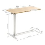 Flexispot 手動升降桌 橡木+白色 Flexispot 手動升降桌 橡木+白色