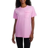 Champion 女短袖上衣 粉紫
