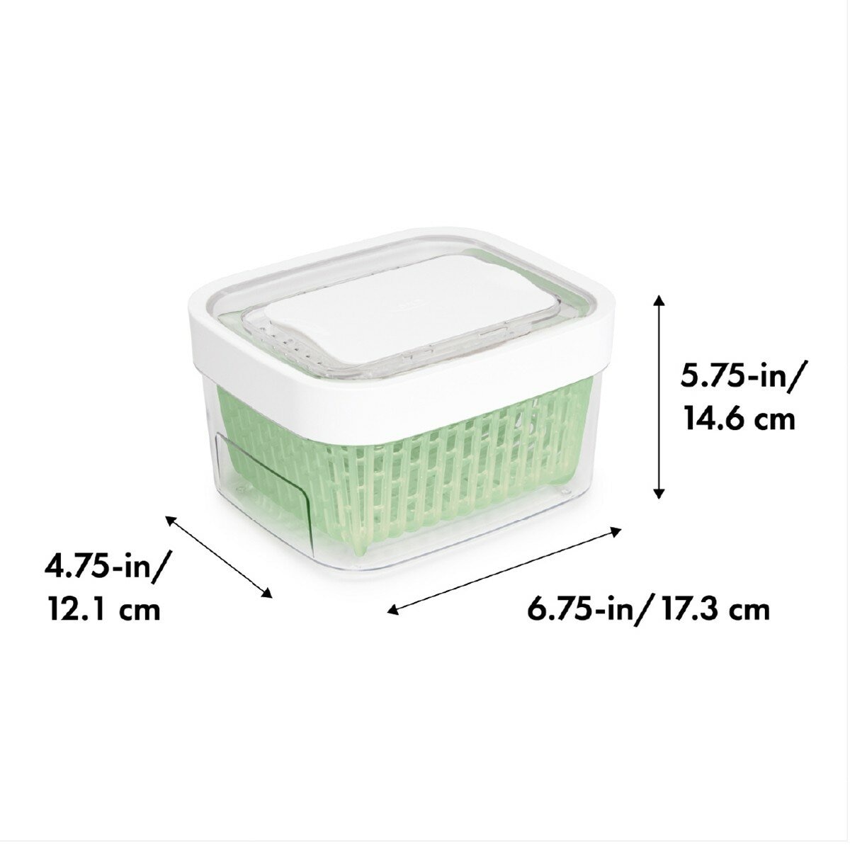 OXO 蔬果活性碳長鮮盒 含蓋4件組 1.5公升 + 4公升