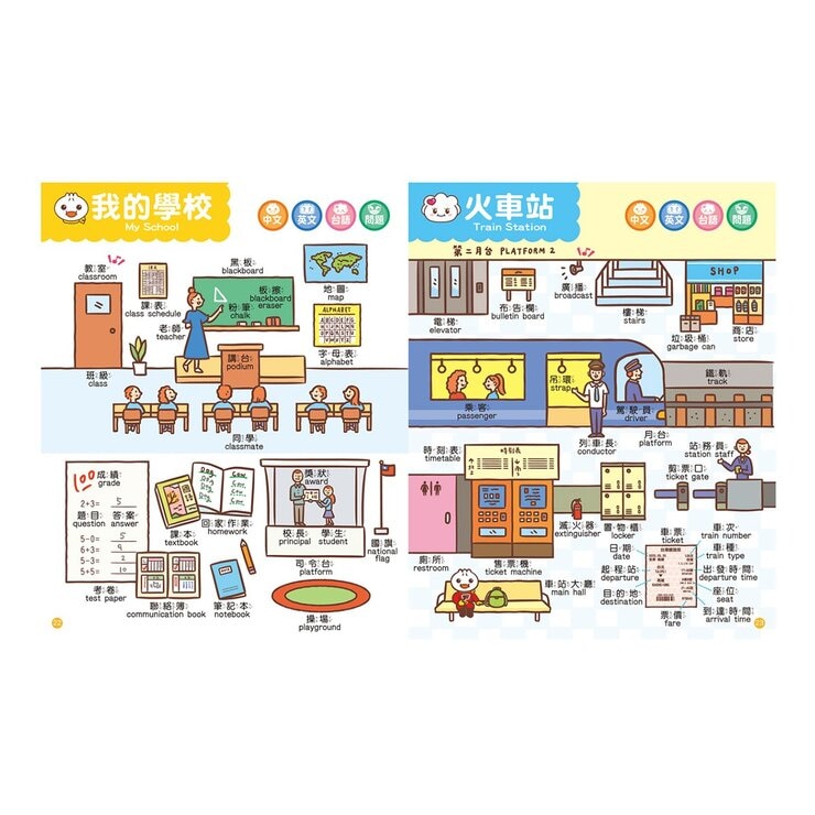 中英台點讀百科:1200個單字 + 100句會話 + 20首歌謠 - FOOD超人 中英台點讀百科:1200個單字 + 100句會話 + 20首歌謠 - FOOD超人