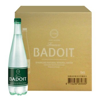BADOIT 波多 氣泡天然礦泉水 1000毫升 X 12瓶 BADOIT 波多 氣泡天然礦泉水 1000毫升 X 12瓶