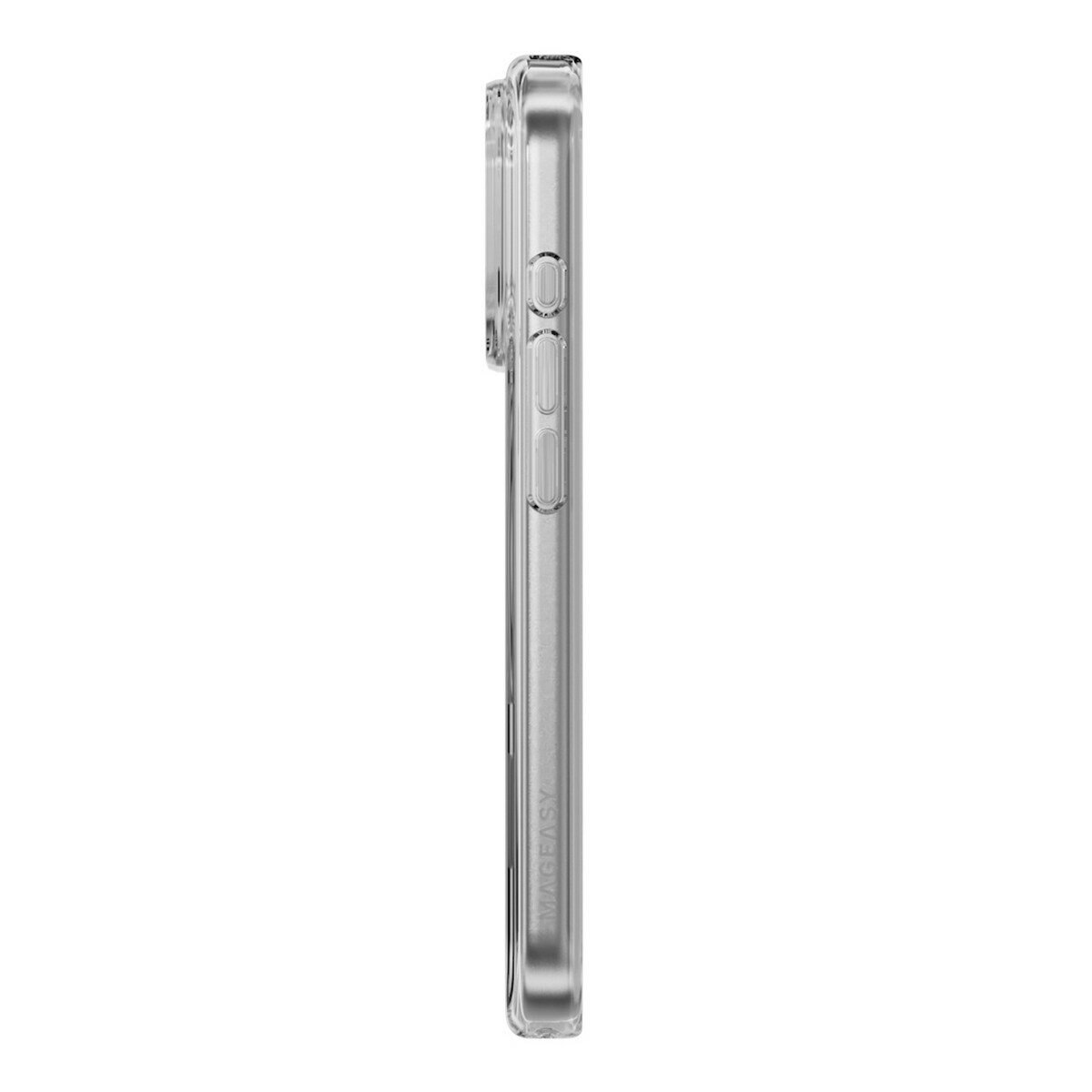 MAGEASY Bright M 不發黃軍規磁吸透明殼 iPhone 17 Pro(白磁圈) + 鏡頭保護貼Lenz鈦合金(鈦白) + Vetro 9H 鋼化玻璃保護膜