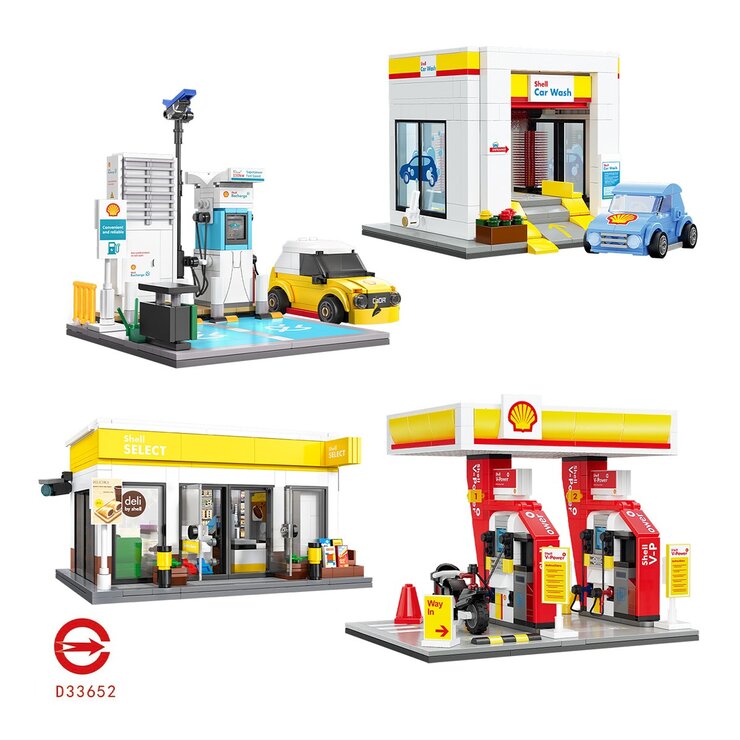 CaDA Shell 模擬加油站積木組