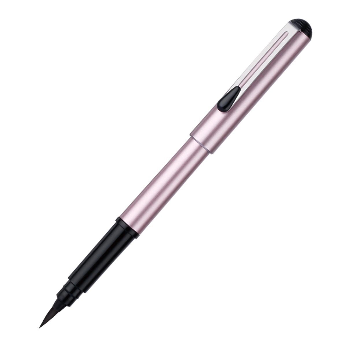 Pentel 攜帶型卡式毛筆 珠光粉紅 + 6支卡水芯