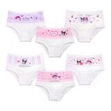 女童卡通圖案純棉內褲 6件入 XL