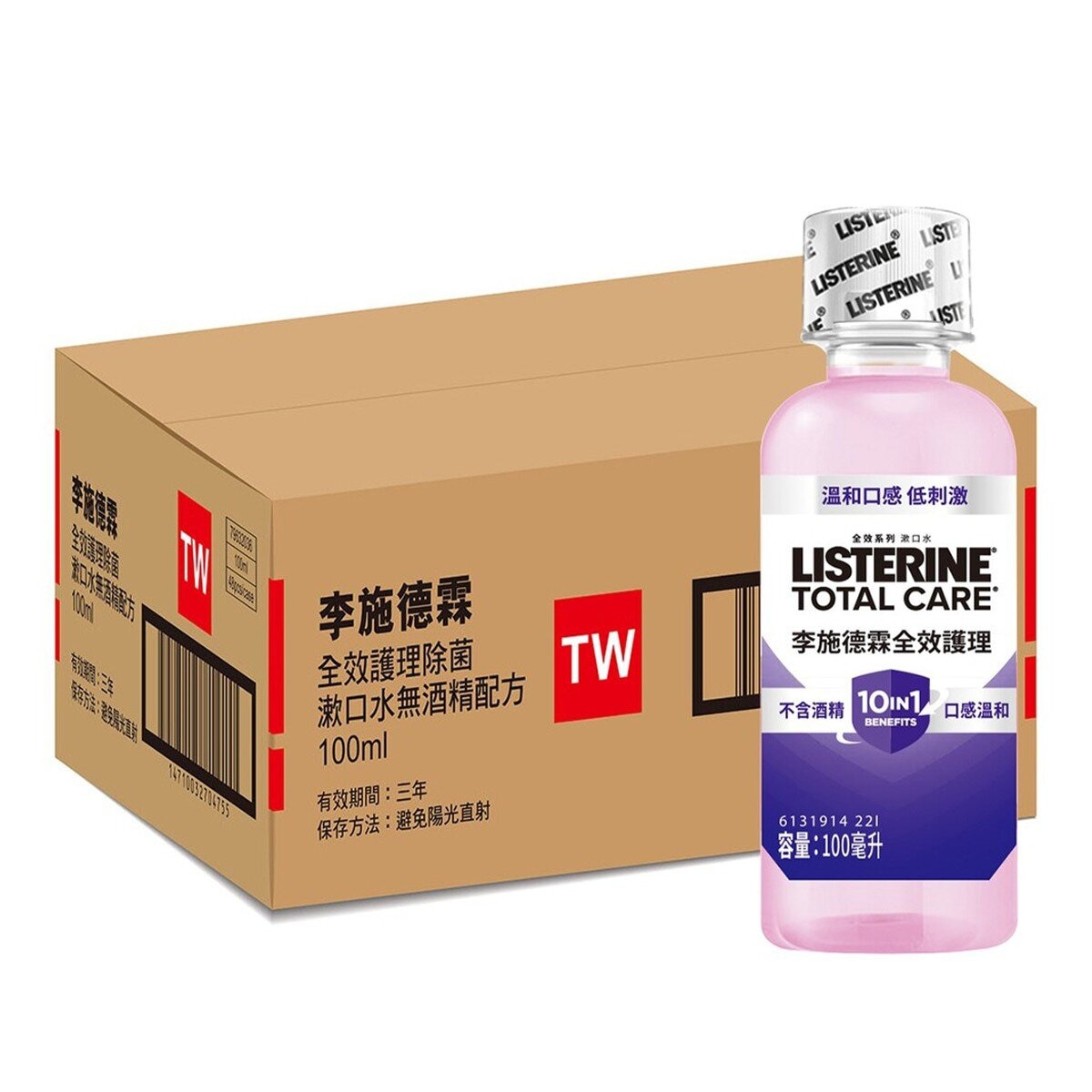 李施德霖 全效護理無酒精漱口水 100毫升 X 48入
