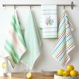 Town & Country 純棉刺繡多用布 4入 43公分 X 71公分 野花