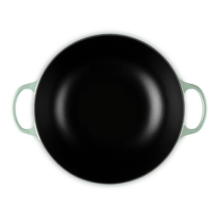 Le Creuset 媽咪鑄鐵鍋 含鋼頭鍋蓋 28公分 薄荷綠