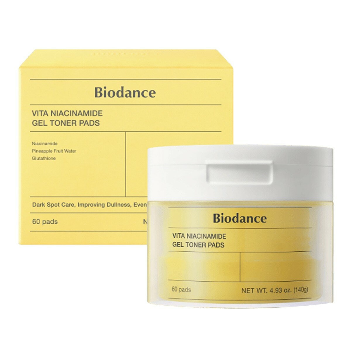 Biodance 維他命菸鹼醯胺美白凝膠棉片 60入 X 2盒