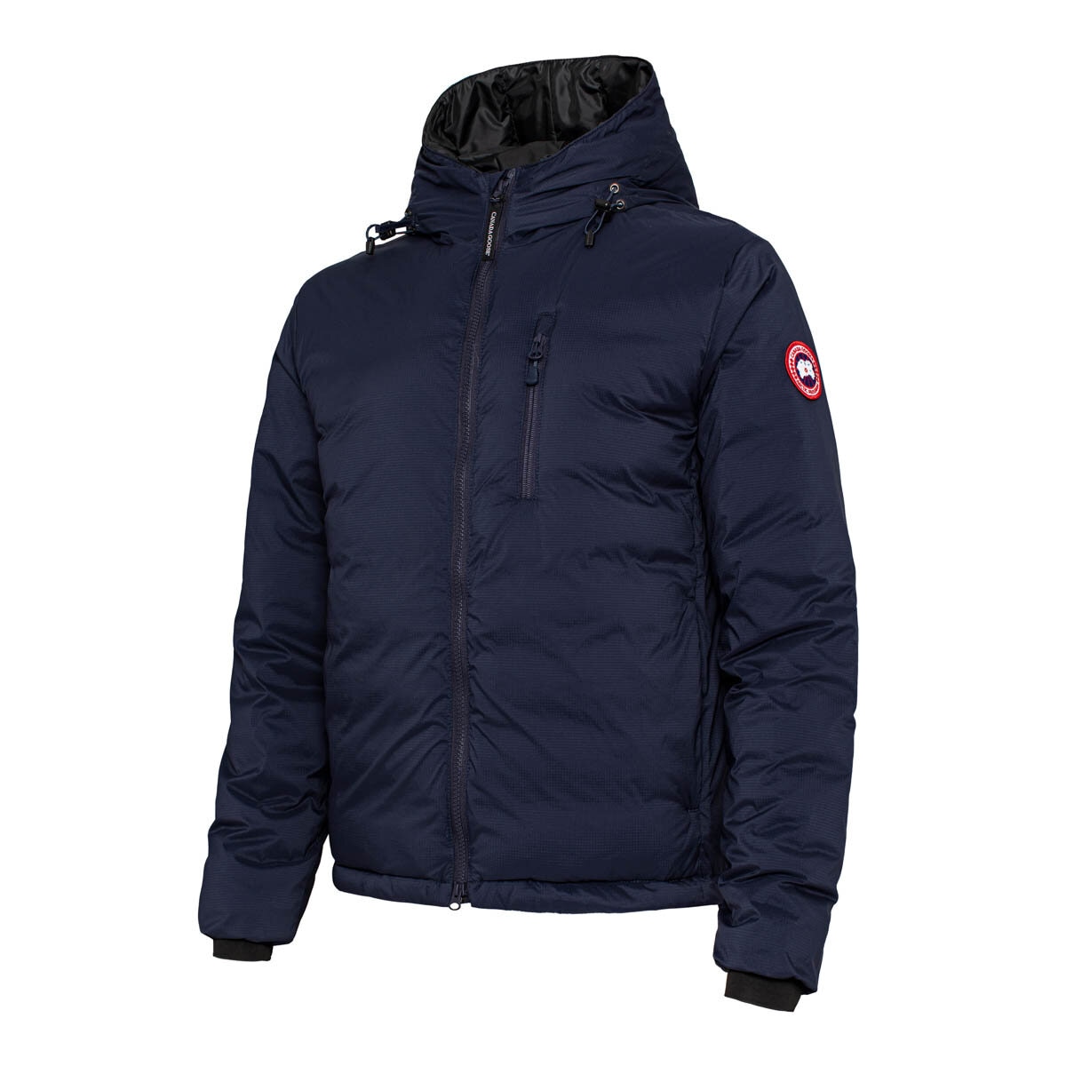 Canada Goose 男短版連帽羽絨外套 深藍