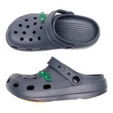 母子鱷魚 兩穿洞洞鞋 霧藍