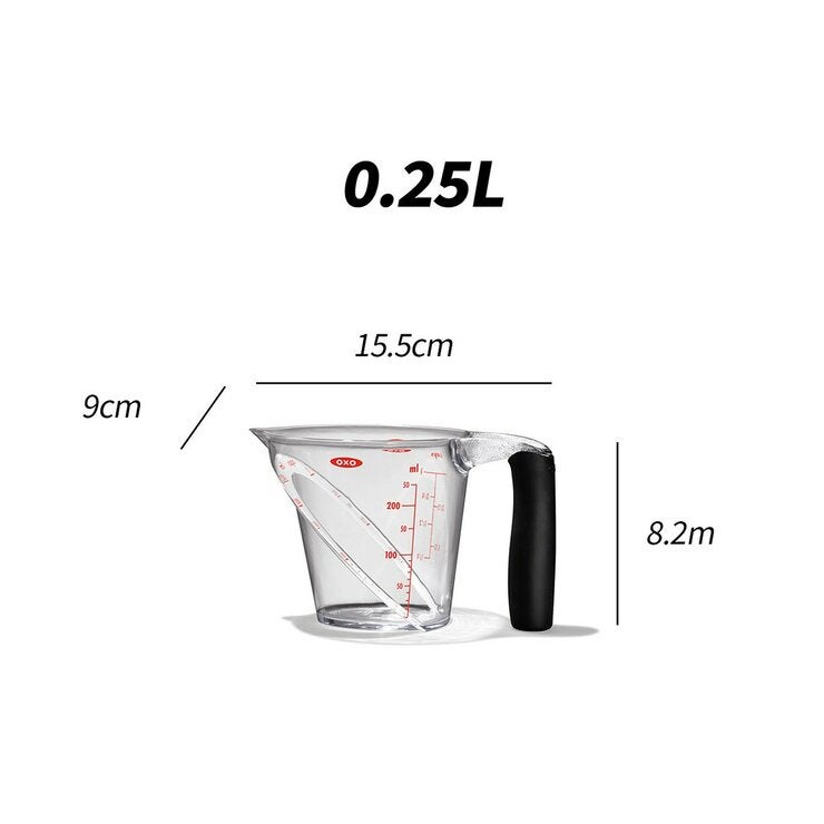 OXO 單耳塑膠輕鬆看量杯 3件組 OXO 單耳塑膠輕鬆看量杯 3件組